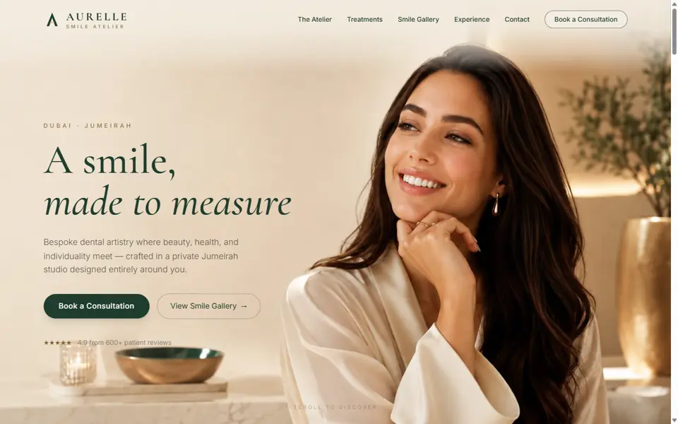 Aurelle home page